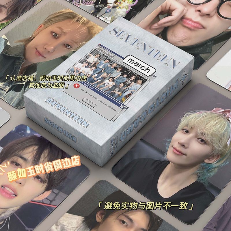 Seventeen Photocard Album Laser Photocard Hàng hóa Tự in Photocard Polaroid LOMO Card mười bảy Photo