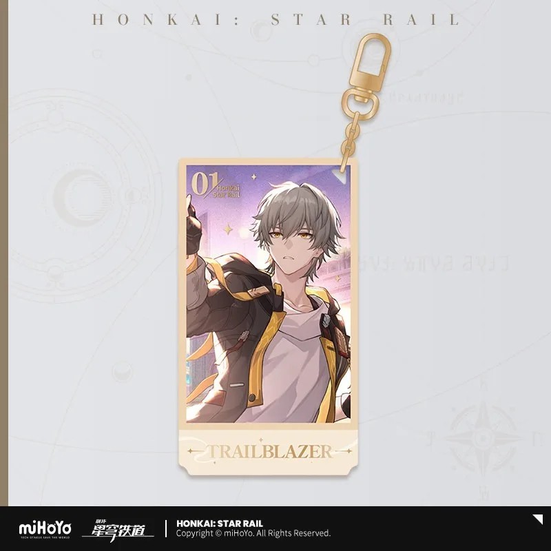 Móc khóa Honkai Star Rail Caelus Stelle Acrylic chính hãng Mihoyo Celebration phụ kiện trang trí túi