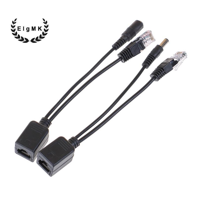 [ElgMK] 1 Bộ Cáp POE Nguồn Điện Thụ Động Qua Ethernet Cáp Adapter POE Splitter Injector [MỚI]