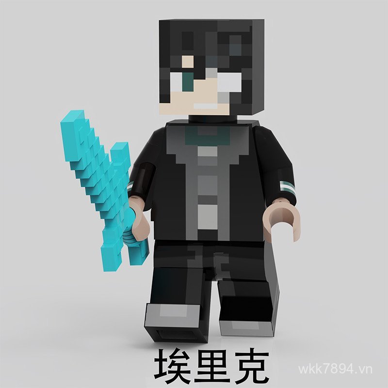 Khối Xây Dựng Minecraft Withered King Eric Eric Eric Phục Hồi Cao Các Hạt Nhỏ Lắp Ráp Đồ Chơi Giáo D