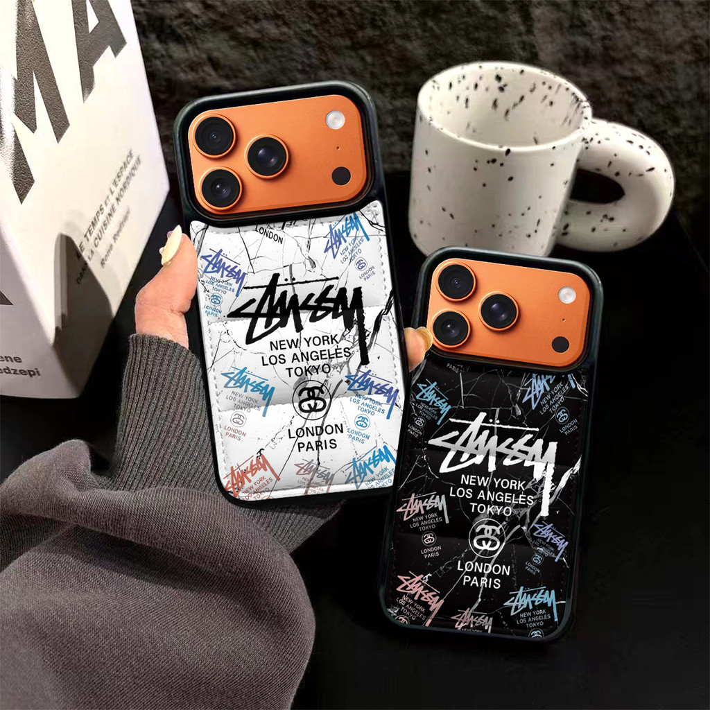 Street Classic STU * * * * Ốp điện thoại Graffiti Down Jacket Thích hợp cho iPhone 17ProMax 17air 16