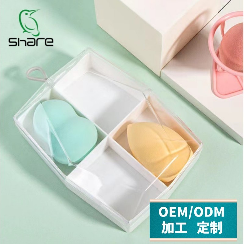 Snow Belle Beauty Egg Set Box OEM OEM Trang điểm Puff Water Drop Sponge Mỹ phẩm OEM ướt và khô
