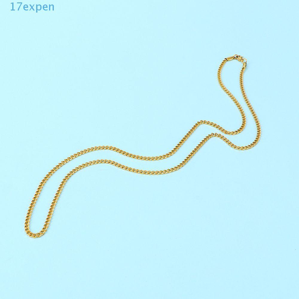 EXPEN Khóa thép không gỉ Choker Miami Copper Chain Link Cuba