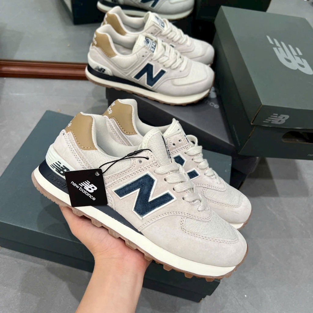 [Chính Hãng] Giày_NewBalance 574 Xám Xanh Navy Siêu Hot Cho Nam Nữ.