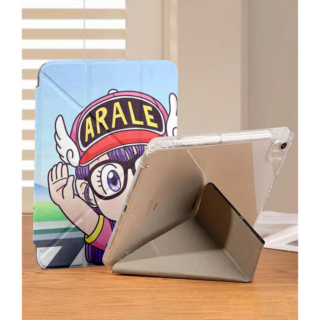 Dr. Slump Arale Norimaki Ốp bảo vệ gập chữ Y cho iPad cho Air 4/5/6/7/8 M3 M5 iPad Gen 11 A16, Pro 1