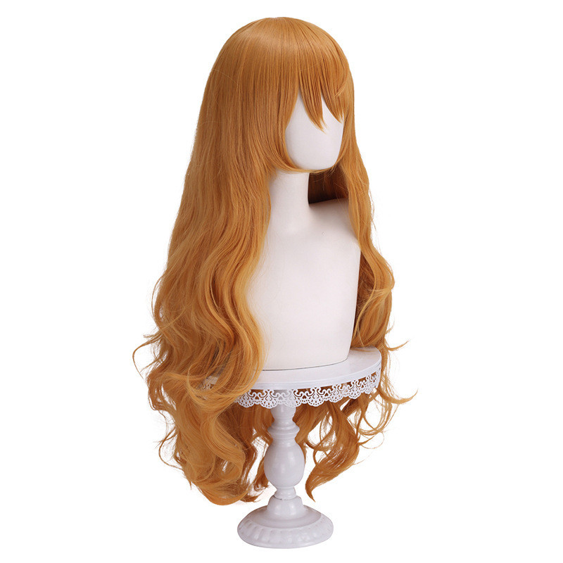One Piece Nami Long Hair Cosplay Wig Orange Wavy Long Hair 8zwe