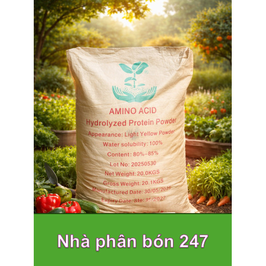 bao 20kg amino acid 80% - đạm cá - bao bất kỳ đúng hàm lượng