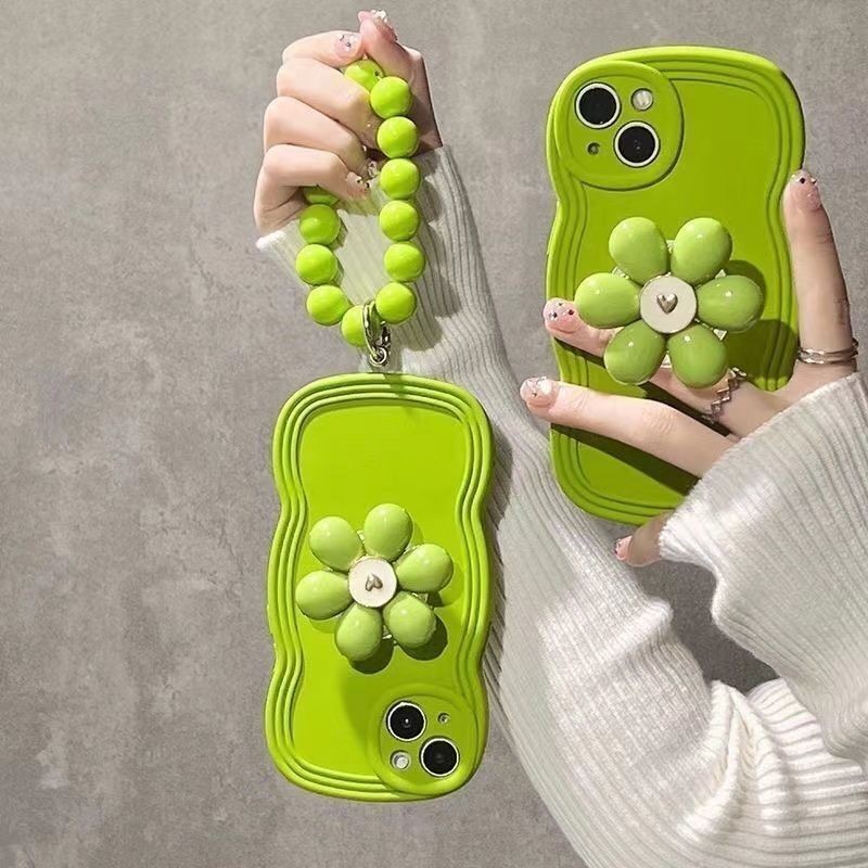 Đế hoa xanh đẹp mắt, tương thích với iPhone 16 & các mẫu cũ từ iPhone 15 đến XS MAX