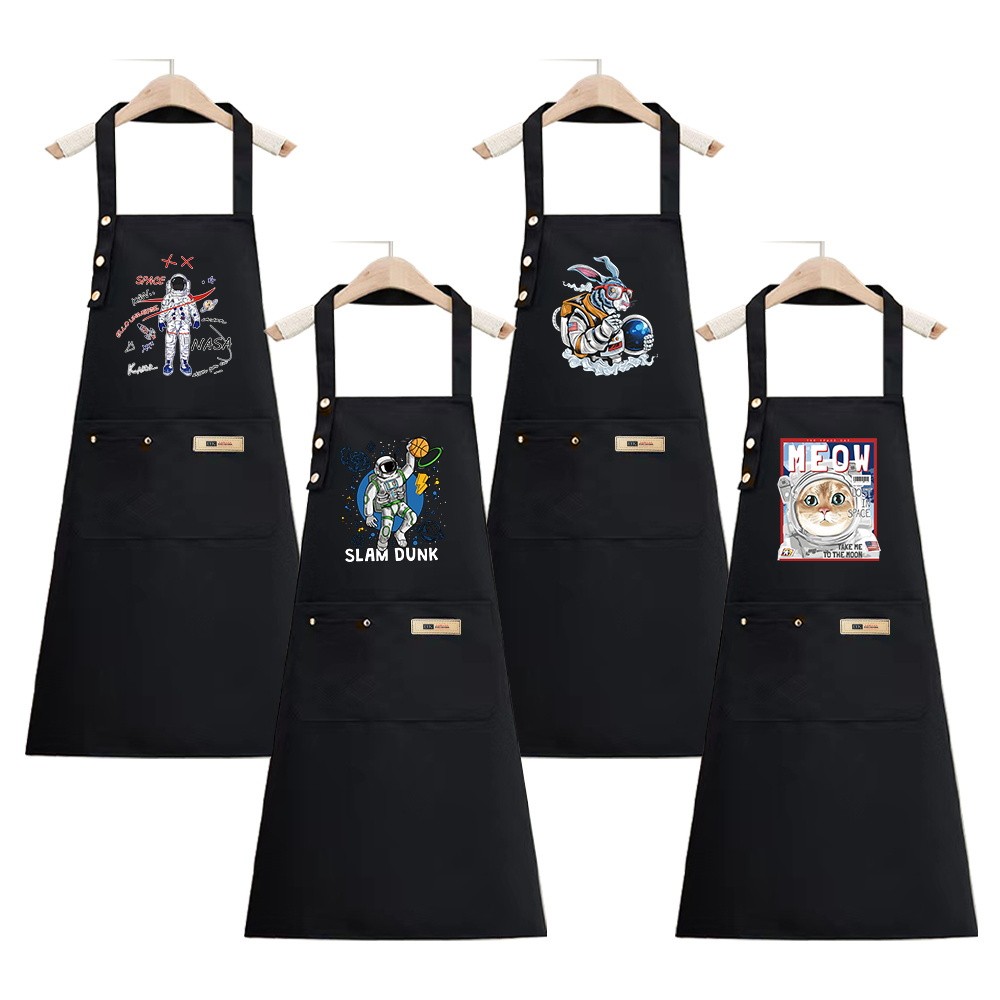 Sleeveless halter apron Waterproof and oil-proof Vietnamese home kitchen commercial catering apron L