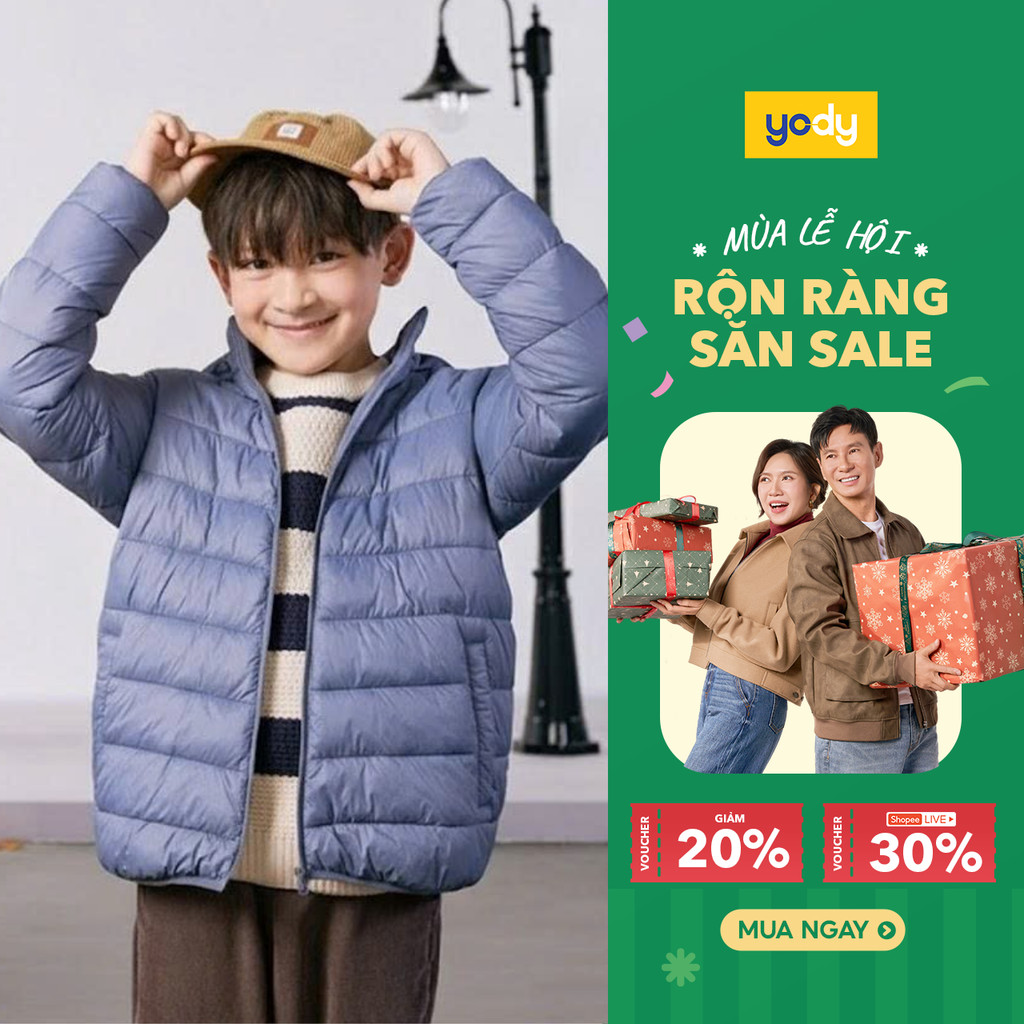  Áo phao bé YODY áo trẻ em gia đình 4S siêu nhẹ siêu ấm áp TRA - KCPJ25F038 
