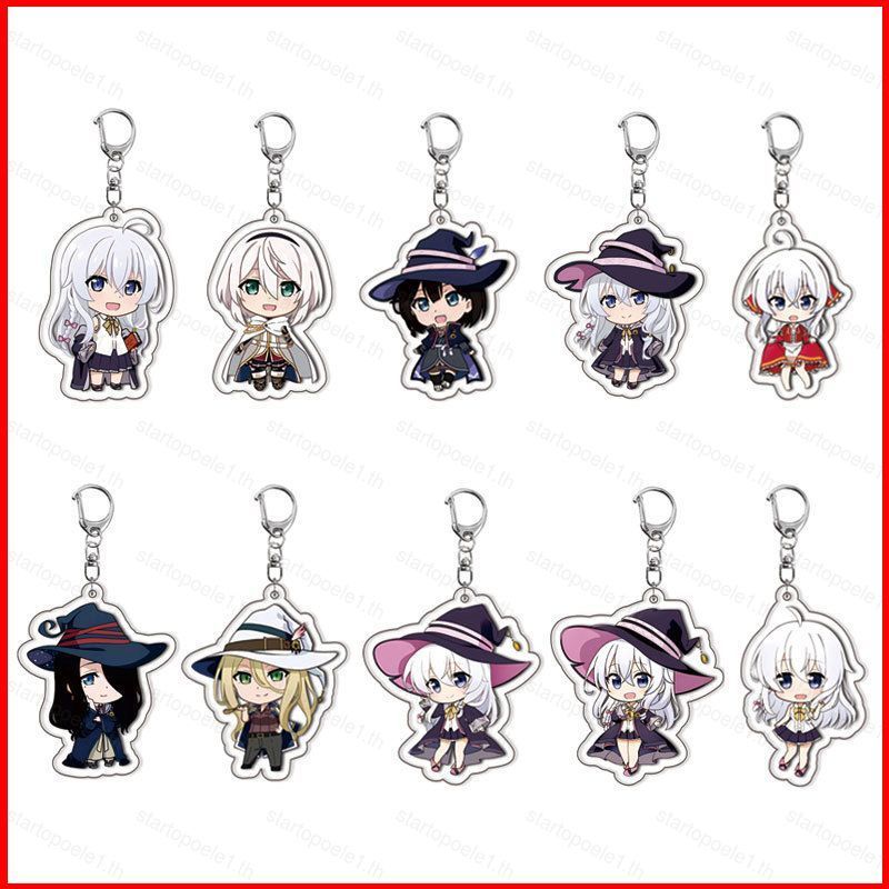 ST1 Lang Thang Phù Thủy Hành Trình Của Elaina Acrylic Móc Khóa Amnesia Mặt Dây Chuyền Elaina Anime T