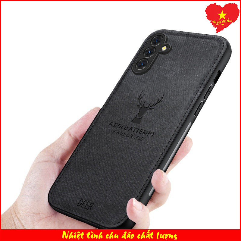 Ốp lưng vải Samsung S23, Samsung S23+, Samsung S23 Ultra, Samsung S23 FE, Viền dẻo lưng Vải ôm khít