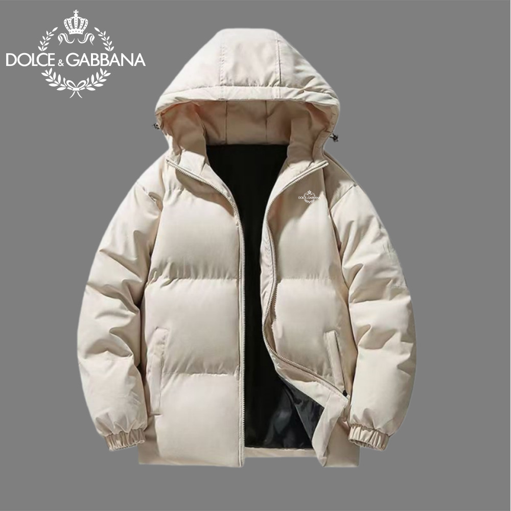 Dolce & Gabbana Thu Đông 2025 - Áo Khoác Cotton Nam Dày, Chống Thấm Nước, Phong Cách Mới