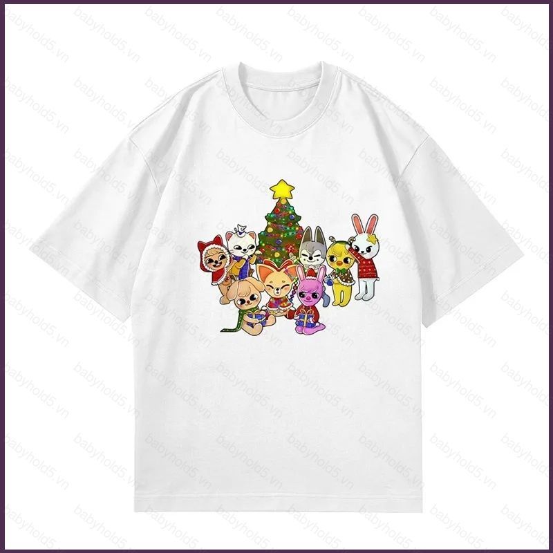 Áo thun BH5 Stray Kids chất liệu cotton dày, quà tặng lý tưởng cho fan