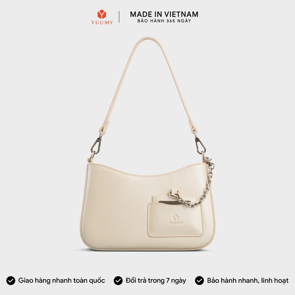 Túi Yuumy (Thời trang nữ kèm phụ kiện xinh xắn size 24 - Túi đeo chéo da Glossy YN295) | BigBuy360 - bigbuy360.vn