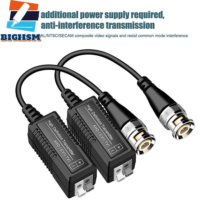[BIGHSM] 1 Cặp Phụ Kiện DIY Hd CVI / TVI / AHD Video Balun Thu Phát Cho Camera An Ninh Quan Sát BNC 