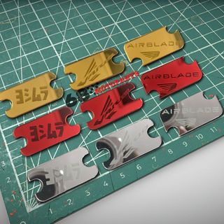 Tem TRÁNG GƯƠNG Dán Nắp Dầu Vario, Vision, AB, Scoopy Meca Acrylic