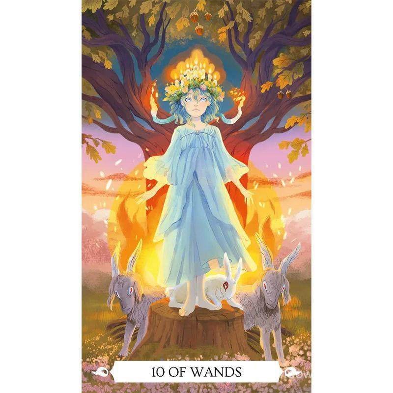 Under the Oak Tarot Card Kích thước nhỏ tarot78 Waite Series Board Game Card Rot Card Tarot luo Card