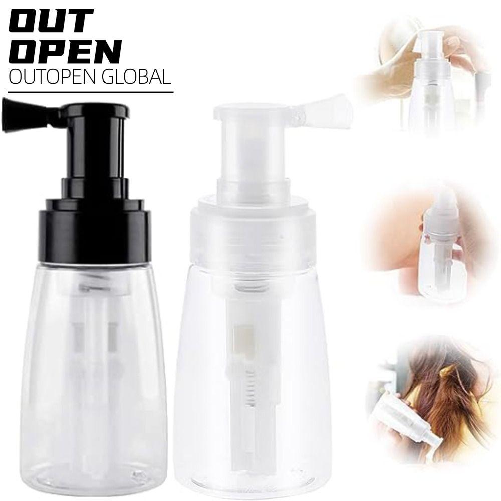 Chai phồng bột OUTOPEN, Chai xịt bột ép phun, Chai dầu gội di động có thể đổ lại Dầu gội khô