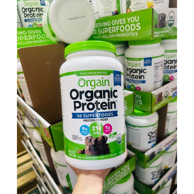 Bột dinh dưỡng protein thực vật Orgain Organic Protein 1.2kg