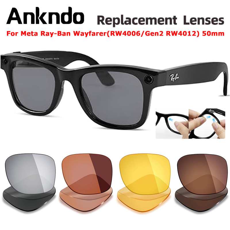 Ống kính thay thế Ankndo cho Ray-Ban RW4006/RW4012 - Kính râm phân cực