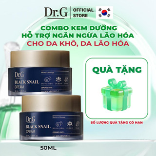  Combo 2 Kem Dưỡng Da Săn Chắc Ngừa Lão Hóa Chuyên Sâu Dr.G Black Snail Cream 50ml Chứa Tinh Chất Ốc Sên Đen Và Keo Ong 