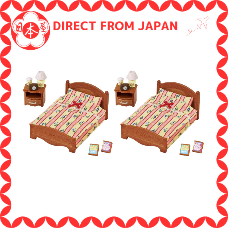 [Direct from Japan] Sylvanian Families Đồ nội thất [ Giường bán đôi ] Ca-512 Chứng nhận dấu ST 3 tuổ