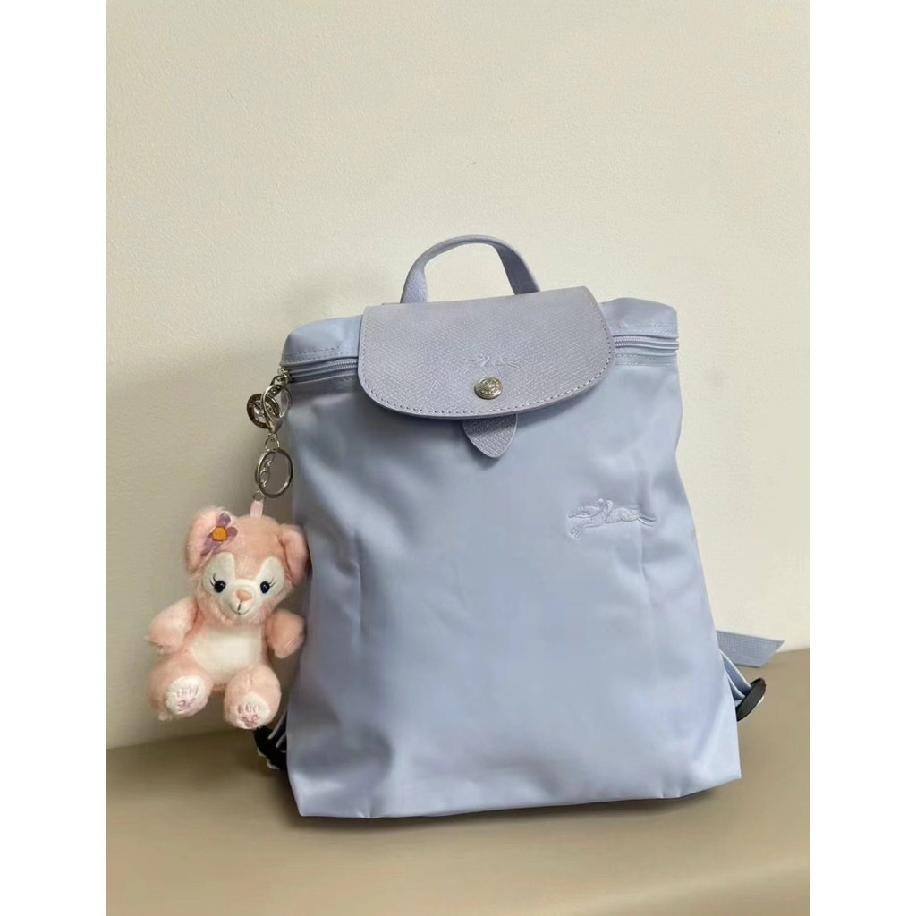 Long*  Backpack for College Students, Casual Embroidered Small Backpack, Classic Color Block Backpac