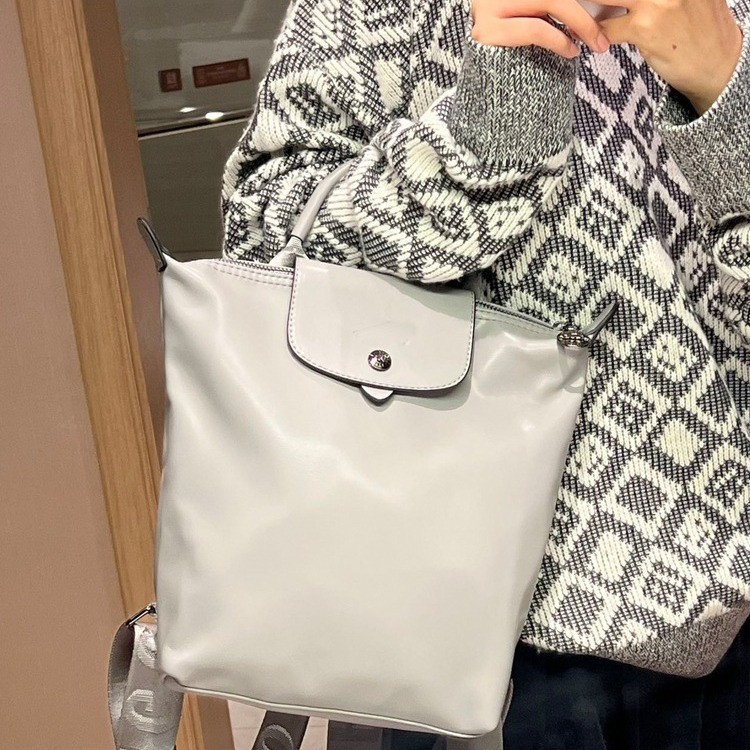 Long*  French Cowhide Leather Backpack Korean Versatile School Bag Le Pliage Xtra Women's Backpack