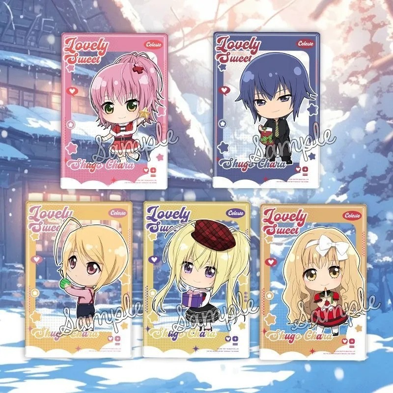 Móc khóa Anime Shugo Chara Hinamori Amu Tsukiyomi Ikuto Mica trong suốt Acrylic treo cặp sách làm qu