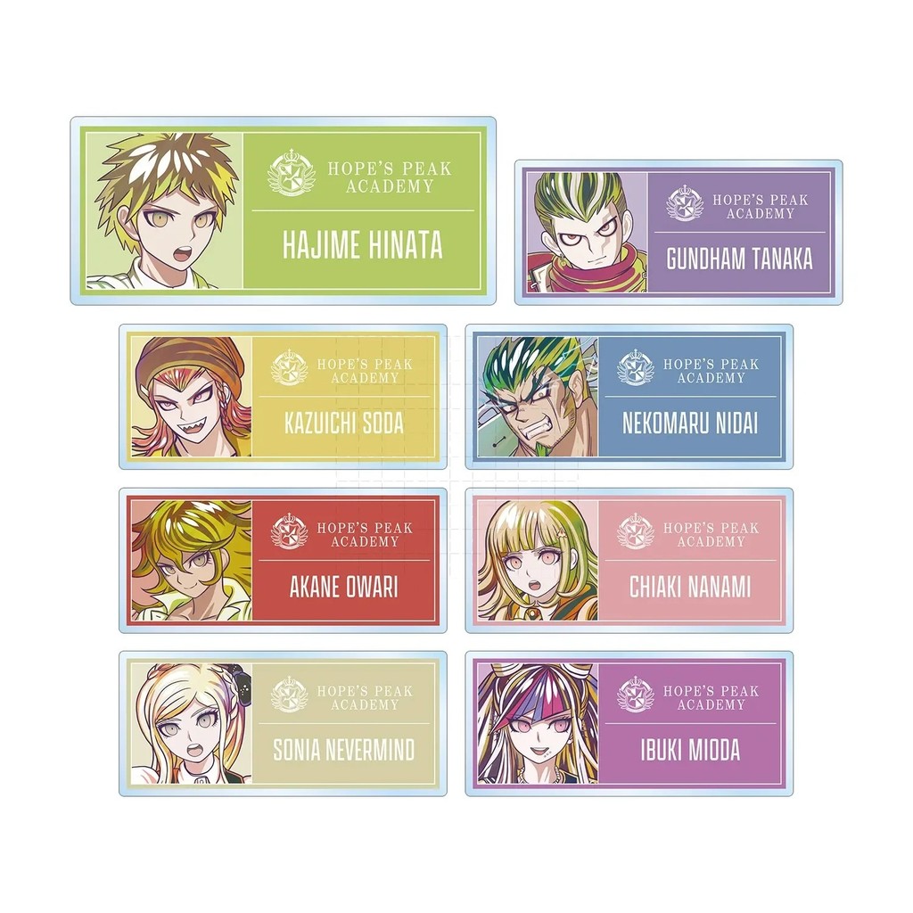 Móc khóa Danganronpa Acrylic Akane Owari Ibuki Mioda Gundham Tanaka Kazuichi Souda trang trí cặp sác