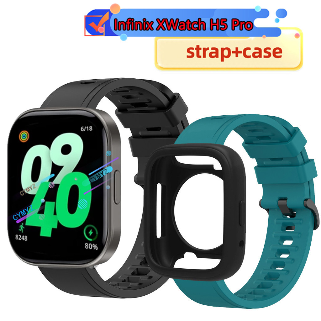 Ốp lưng Infinix XWatch H5 Pro Bảo vệ màn hình Infinix Watch H5 Pro Dây đeo silicon Infinix XWatch H5