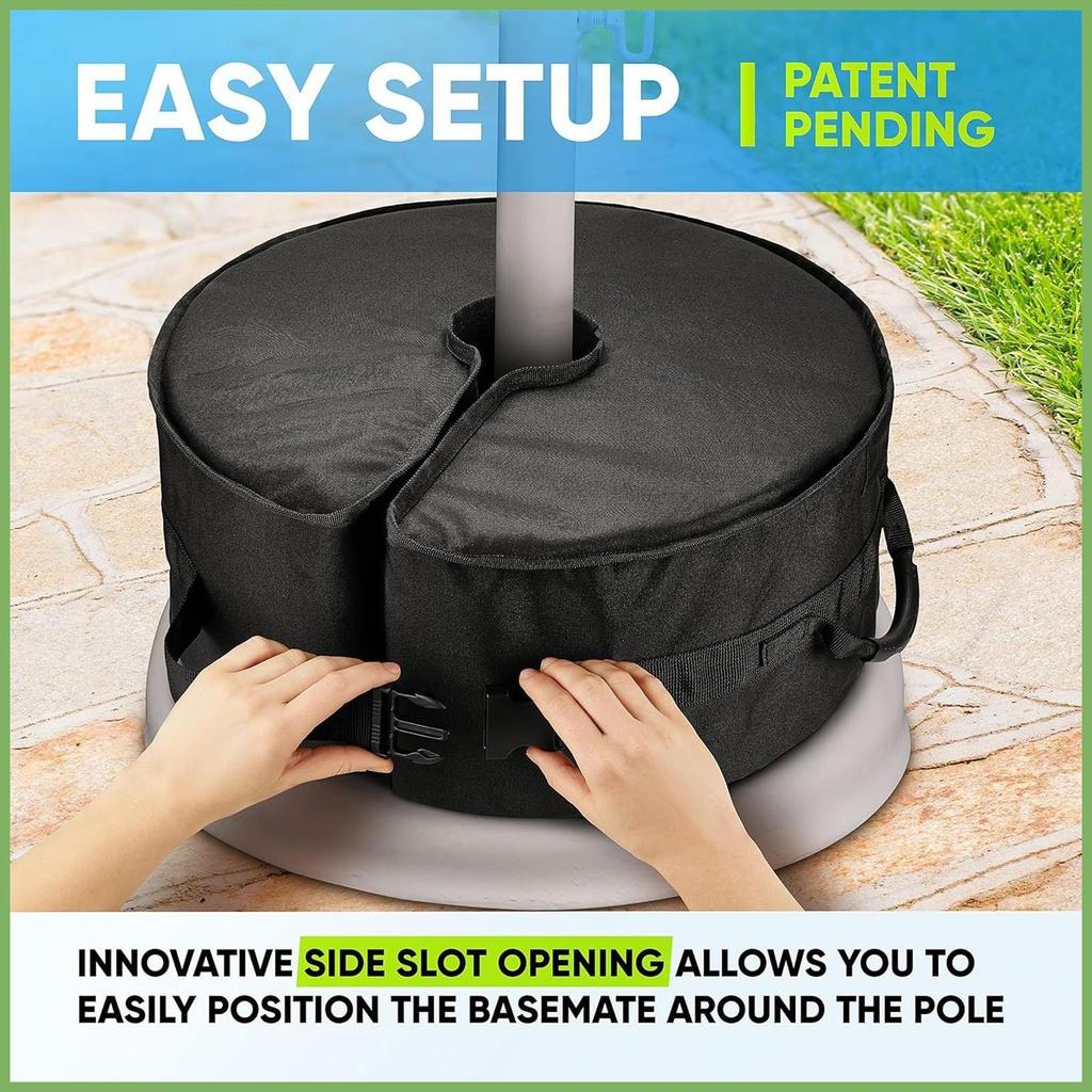 Ô Trọng Lượng 90Lbs Ô Cực Lớn Đế Trọng Lượng Túi Cát Hạng Nặng Đổ Đầy Phụ Kiện Poolside Cho jinxusw1