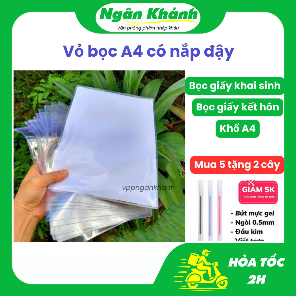 Combo 10 cái vỏ bọc giấy khai sinh, đăng ký kết hôn giấy A4- Hàng loại 1