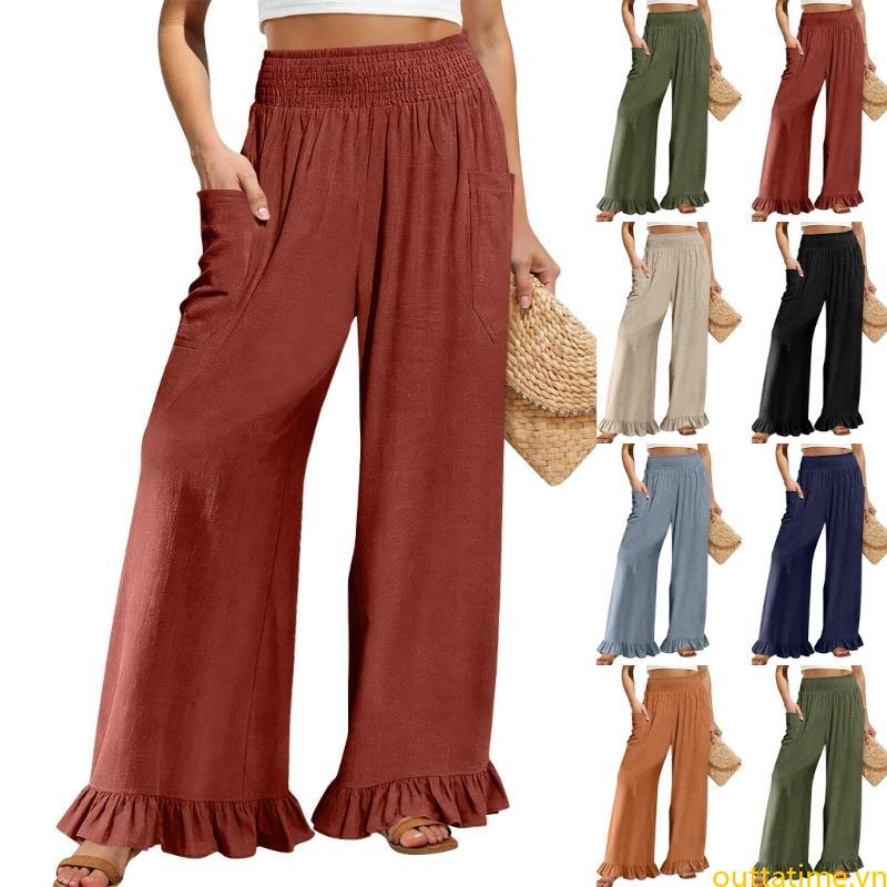 Women's  Waist Joggers with Two Pockets for Exercise and Relaxation
