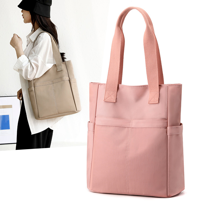 Túi Nữ Túi Vải Nylon Một Vai Túi Lớn Jane Dung Tích Lớn Túi Tote Đi Làm Túi Tote Sinh Viên Đại Học L