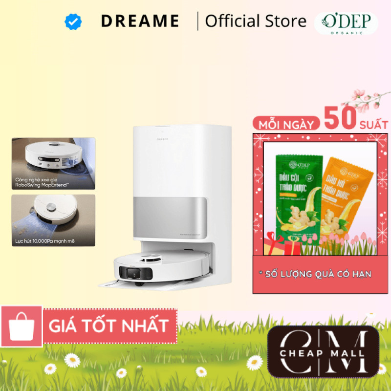 Robot lau sàn hút bụi tự làm sạch Dreame L10s Ultra Gen 2/ L10 Ultra / D20 Ultra/ L10s Ultra Gen 3 -
