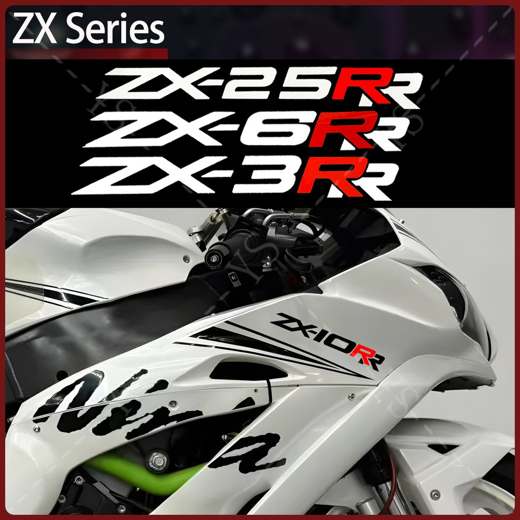 Đề Can Logo Dòng ZX Cho Kawasaki ZX-3RR ZX-4RR ZX-6RR ZX-10RR ZX-25RR Phụ Kiện Xe Máy Và Đề Can Viny
