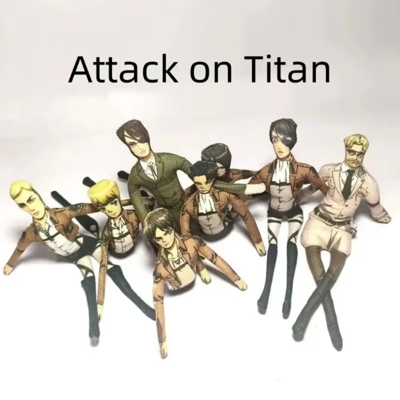 Tấn Công Titan Levi Ackerman Eren Jaeger Armin Arlert Hange Zoe Cosplay Sang Trọng Cotton Búp Bê Sle