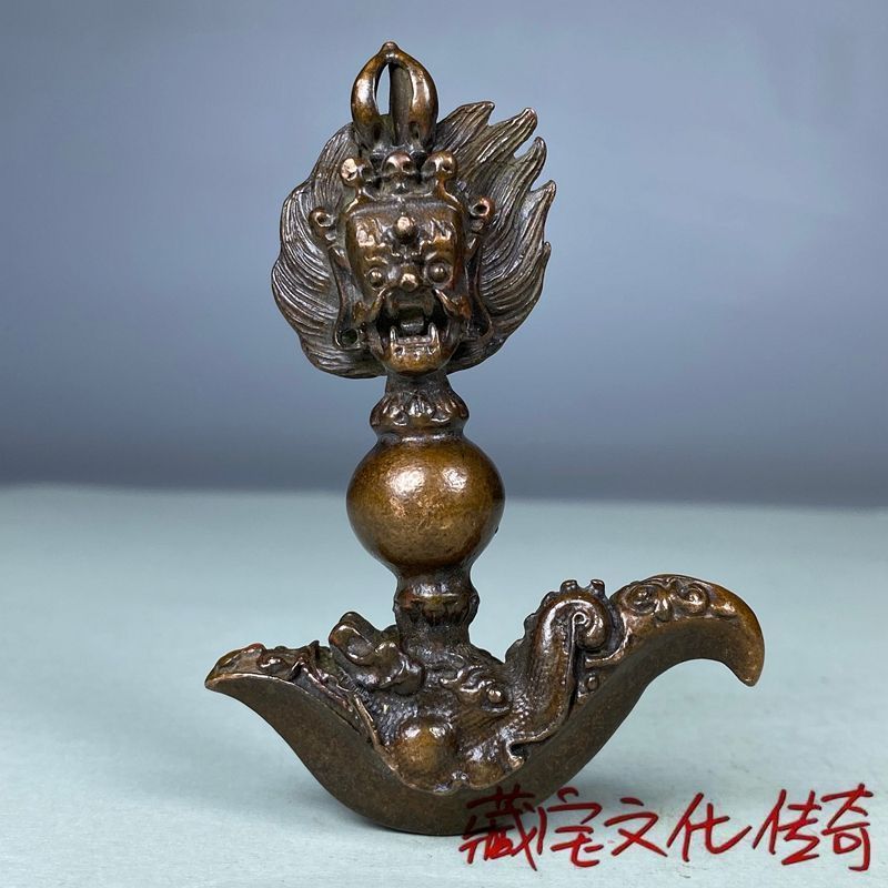 Cổ Đồng Nguyên Chất Khắc Kim Cương Demon Pestle Demon Pestle Vajra Dao Demon Pestle Mặt Dây Chuyền T