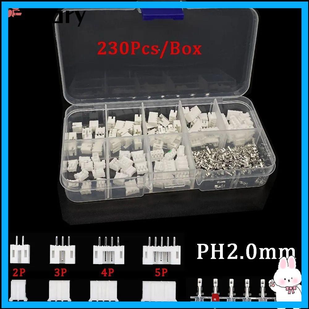 AURORY 2.0mm Pitch Terminal Kit / Housing / Pin, Terminal Kit Adapter Header JST Connector, 2.0mm PH