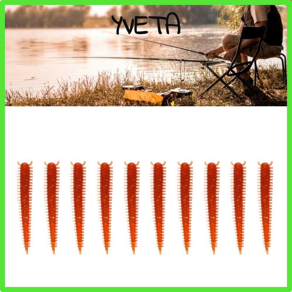 YVETA 30 Mồi giun đất, Mồi câu cá giun đất mềm, Mồi câu cá đàn hồi 6cm bền bỉ Câu cá nước mặn