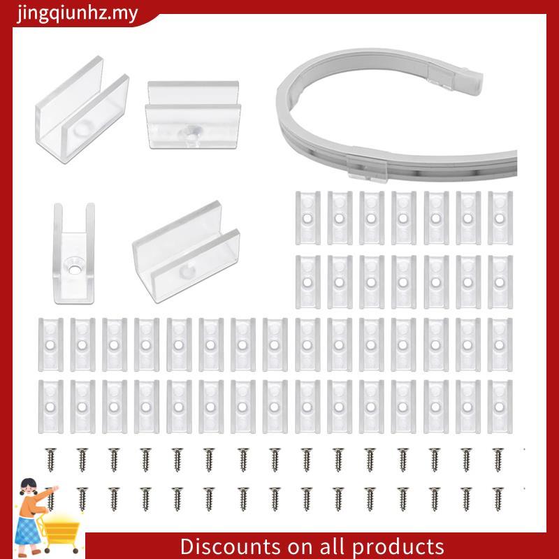 Dây Đèn Neon Gắn Chân Đế, 100 Chiếc Đèn Neon Lắp Đặt Cố Định Kẹp Phụ Kiện Cho 6x12mm LED Neon Flex S