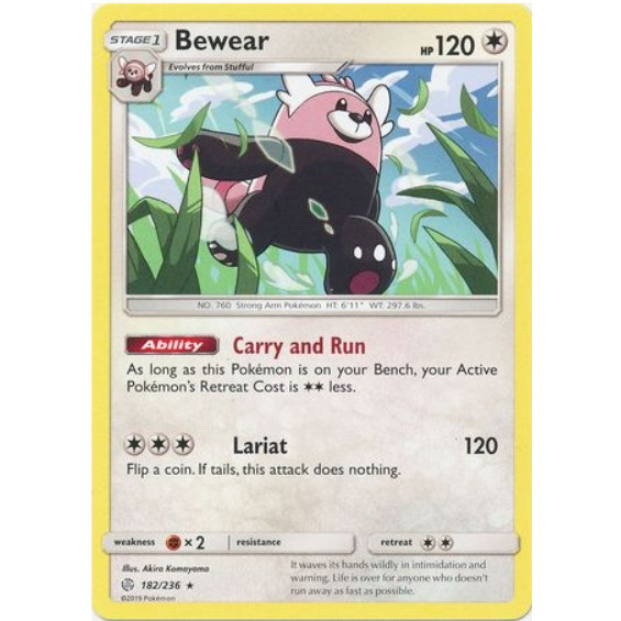 [Thẻ bài Pokemon TCG] Bewear - 182/236 - Rare
