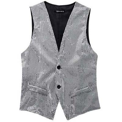 Áo Vest Hiệu Suất Trang Phục Đính Kim Sa Lấp Lánh Nam Hàn Quốc Slim-fit Quy Mô Đính Kim Sa Lấp Lánh 