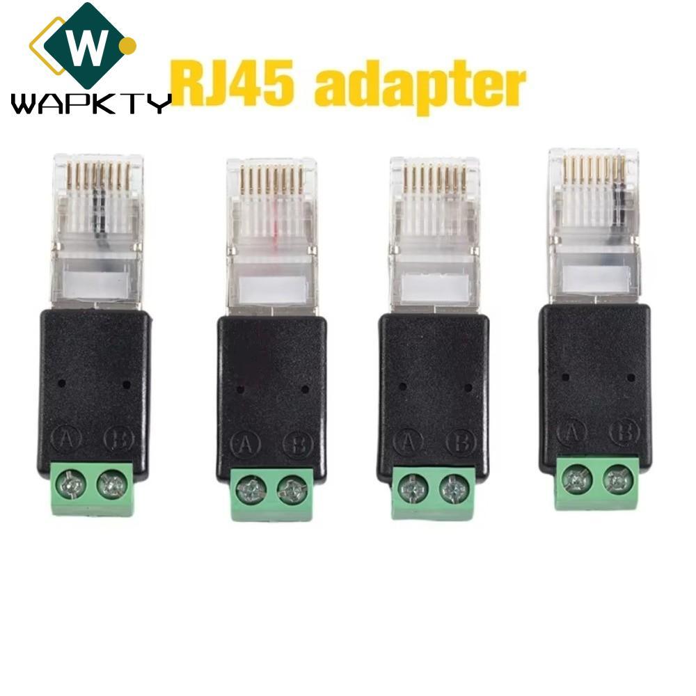 Bộ chuyển đổi đầu cuối WAPKTY RJ45, Đầu nối đầu cuối 2PIN RJ45 Nam RJ45 Bộ chuyển đổi RJ45 sang RS48