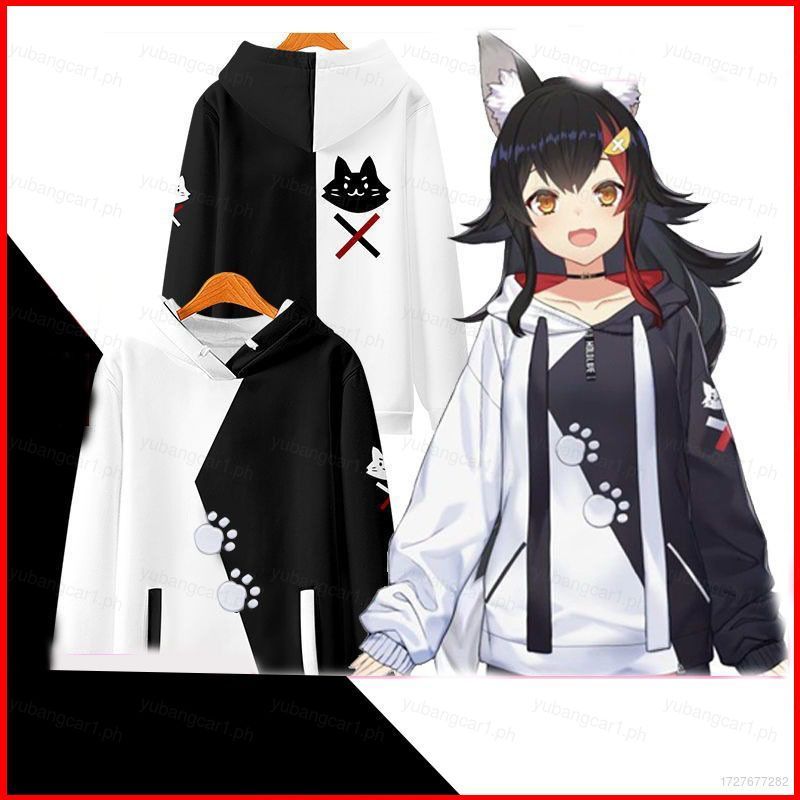 Áo hoodie cosplay Ookami Mio HoloLive VTuber, phù hợp Halloween và cosplayer