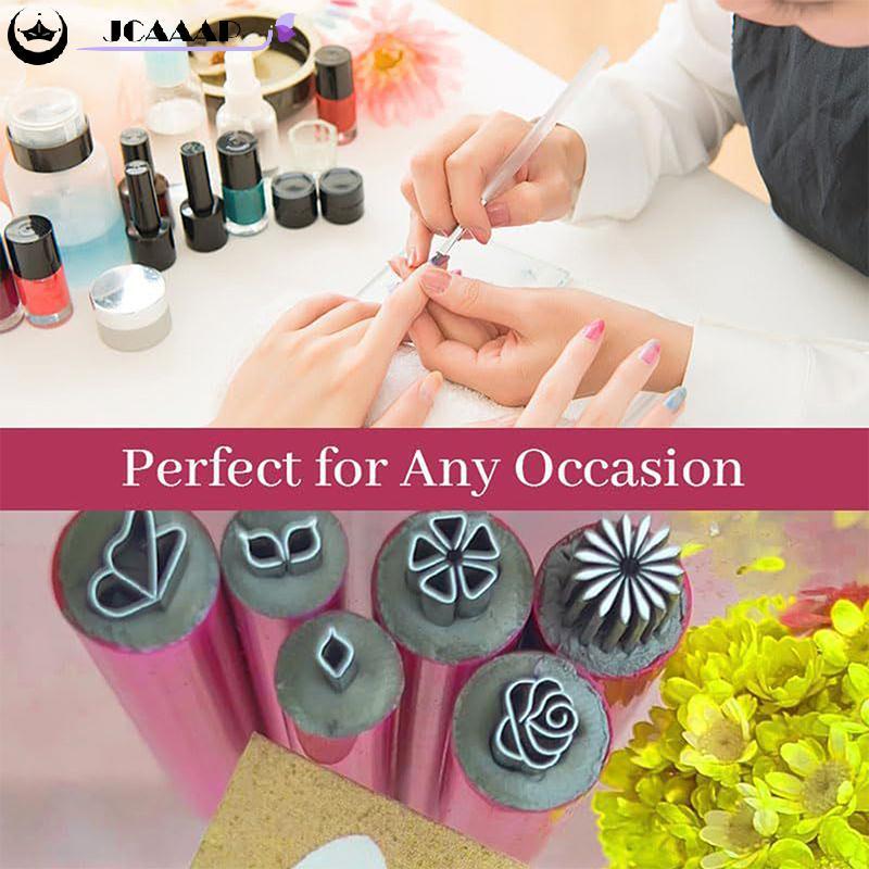 Jcaaap Nail Seal Pen Set Nail Graffiti Art Tôn vinh Dụng cụ Nail Art Stamp Pen Set Thiết kế sáng tạo