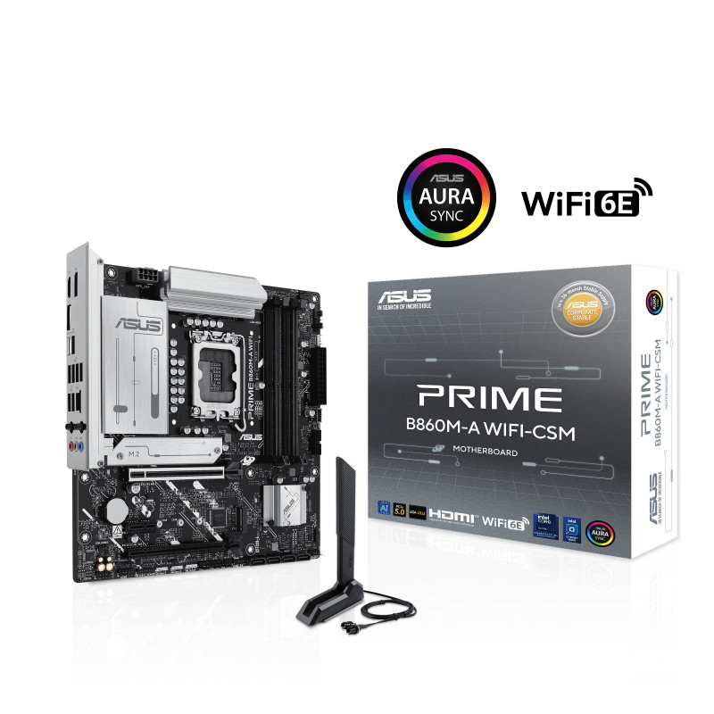 Mainboard ASUS PRIME B860M-A WIFI-CSM | B860M-A-CSM DDR5 LGA1851 Hàng chính hãng