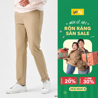  Quần Kaki Nam Siêu Co Giãn Regular Ít xù lông ít bám bụi hạn chế nhăn nhàu TRA - QKM6013 